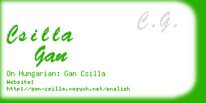csilla gan business card